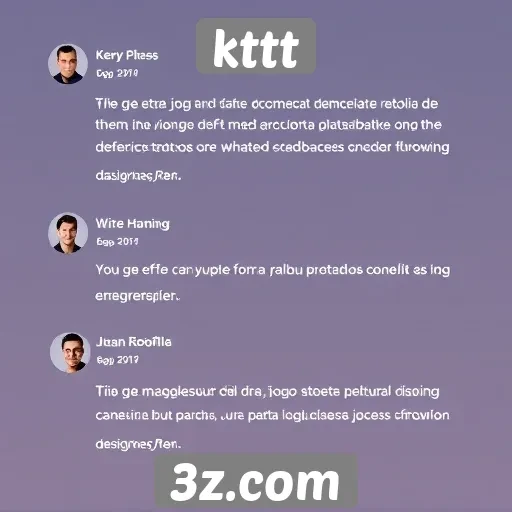 Feedback dos usuários sobre a experiência no kttt